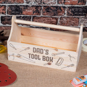 Engraved Tool Box Father's Day Birthday Treat Hamper Gift Caddy with Handle-Love Lumi Ltd