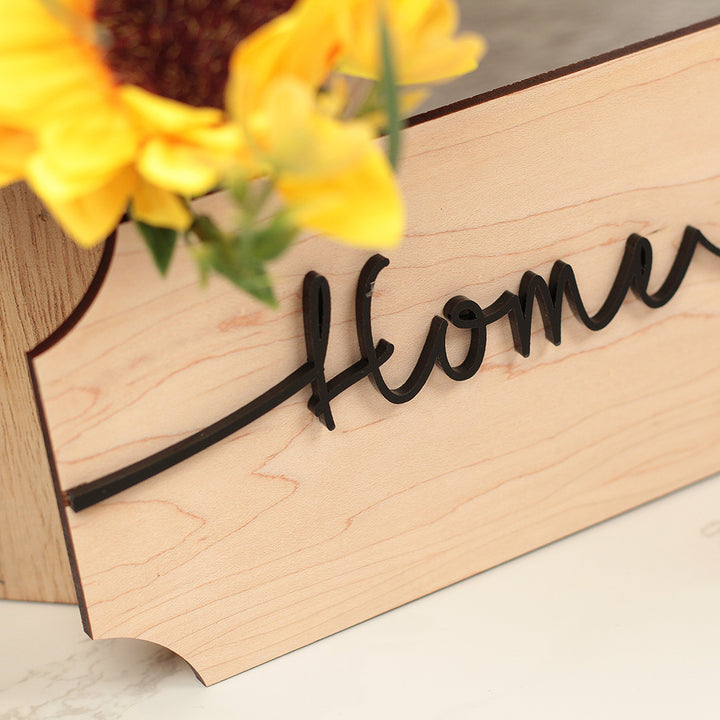 Family Home Sweet Home 3D Wood &amp; Acrylic Street Sign-Love Lumi Ltd