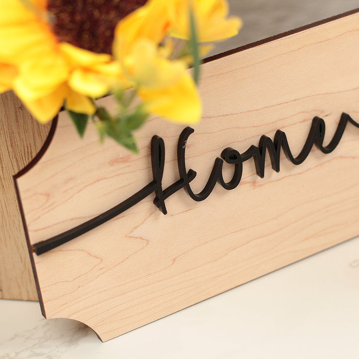Family Home Sweet Home 3D Wood & Acrylic Street Sign