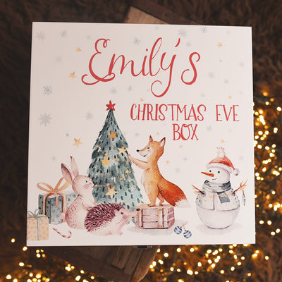 Winter Animals Wooden Christmas Eve Box-Love Lumi Ltd