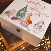 Personalised Winter Animals Wooden Christmas Eve Box-Love Lumi Ltd