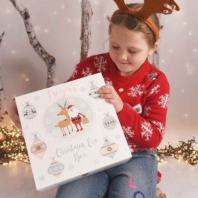 Personalised Winter Charm Wooden Christmas Eve Box-Love Lumi Ltd