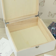 Watercolour Rose Wooden Wedding Keepsake Memory Box-Love Lumi Ltd