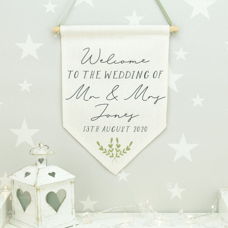 Welcome to the Wedding Flag-Love Lumi Ltd