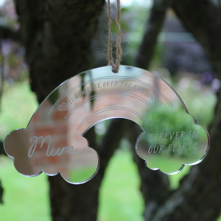 Personalised Rainbow Mirror Remembrance Keepsake-Love Lumi Ltd