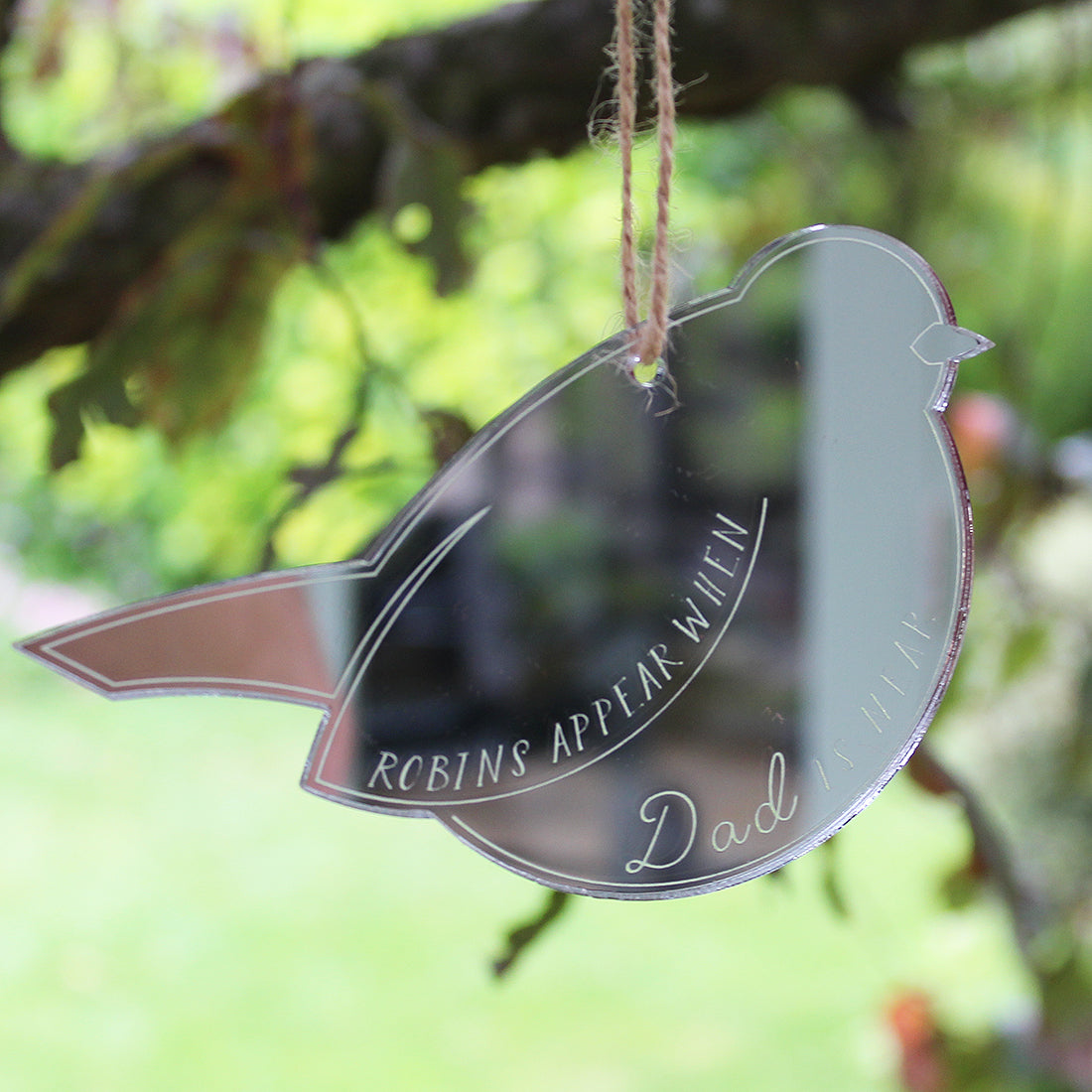 Personalised Robin Mirror Remembrance Keepsake-Love Lumi Ltd