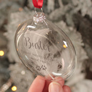 Glass Pet Memorial Christmas Bauble-Love Lumi Ltd