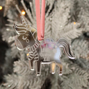 Unicorn Mirror Christmas Decoration-Love Lumi Ltd