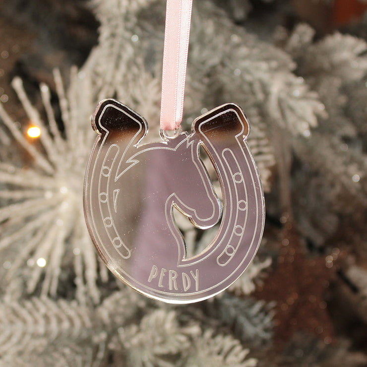 Horseshoe Mirror Christmas Decoration-Love Lumi Ltd