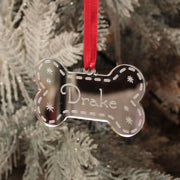 Pet Dog Bone Mirror Christmas Decoration-Love Lumi Ltd