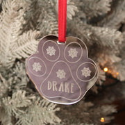 Pet Paw Print Mirror Christmas Decoration-Love Lumi Ltd