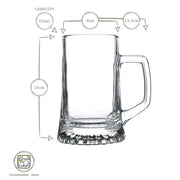 Personalised Stag Any Name Glass Beer Tankard-Love Lumi Ltd