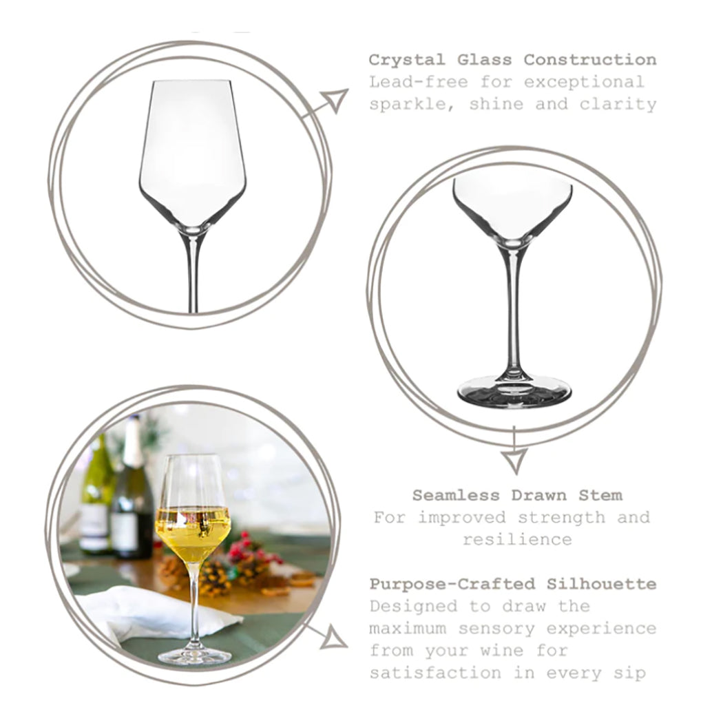 Mr And Mrs Love Heart Pair Of Stemmed Wine Glasses-Love Lumi Ltd