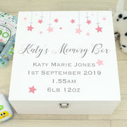 Stars Baby Wooden Keepsake Memory Box-Love Lumi Ltd