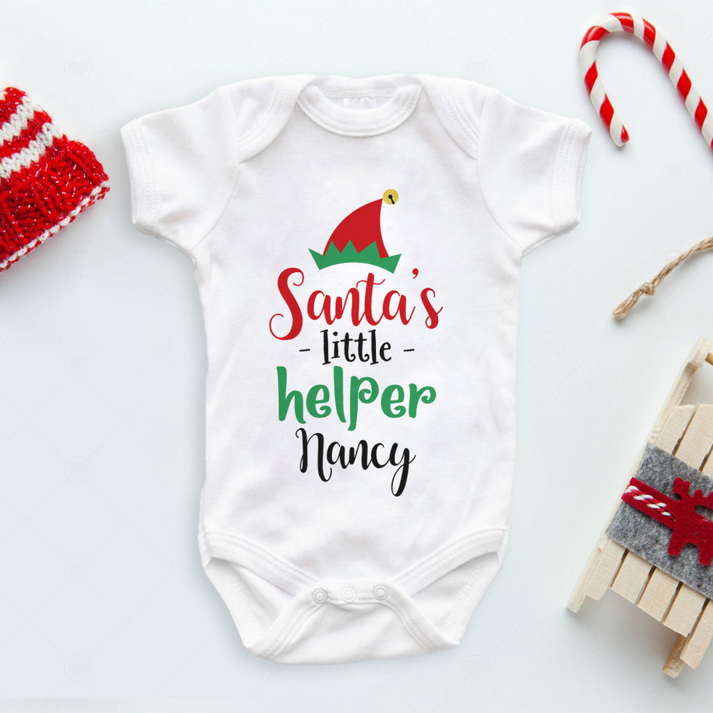 Santa's little helper baby hot sale outfit