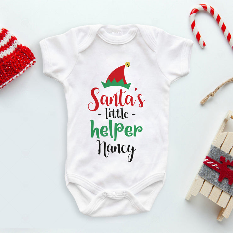 Christmas Santa's Little Helper Baby Grow-Love Lumi Ltd