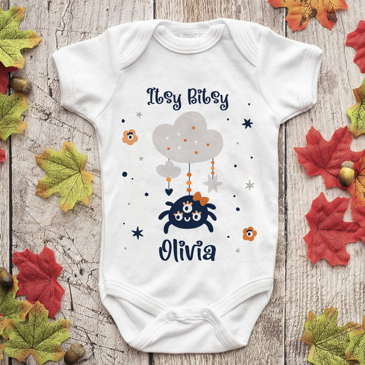 Personalised Little Itsy Bitsy Baby Grow Bodysuit Vest | 1st Halloween-Love Lumi Ltd