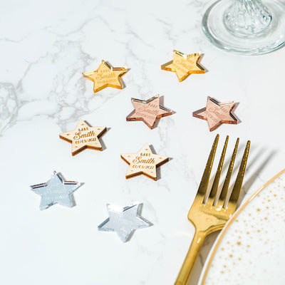 Personalised Star Baby Shower Table Scatter Confetti Favour Decorations-Love Lumi Ltd