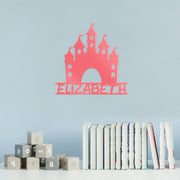 Personalised Princess Castle Acrylic Bedroom Nursery Door Wall Room Sign-Love Lumi Ltd
