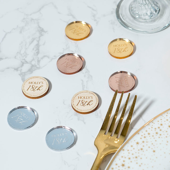 Sparkly Circle Birthday Party Table Scatter Confetti Favour Decorations-Love Lumi Ltd