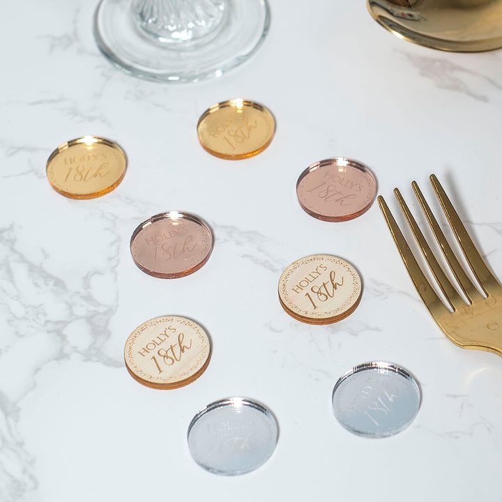 Sparkly Circle Birthday Party Table Scatter Confetti Favour Decorations-Love Lumi Ltd