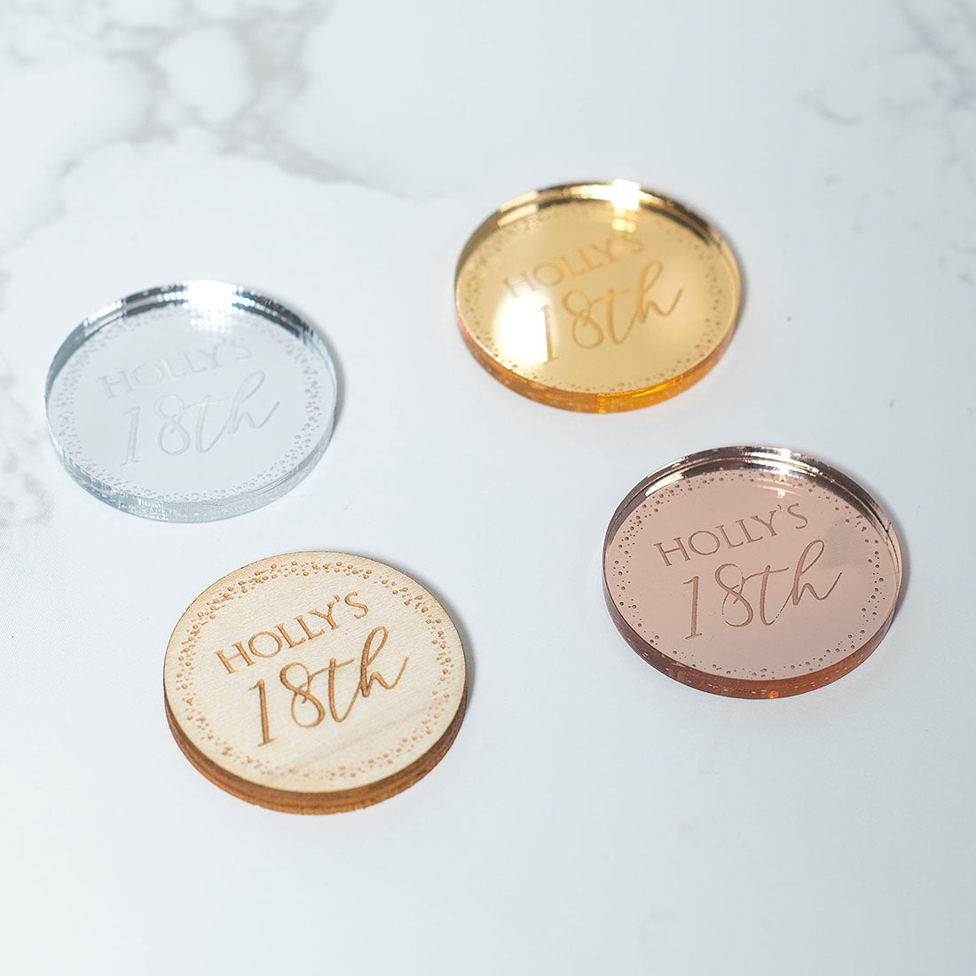 Sparkly Circle Birthday Party Table Scatter Confetti Favour Decorations-Love Lumi Ltd