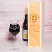 Cheers Retirement Wine Bottle Gift Box and Glass-Love Lumi Ltd