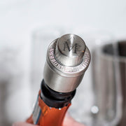 Floral Initial Vacuum Champagne Prosecco Bottle Stopper-Love Lumi Ltd