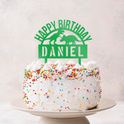 Acrylic Dinosaur Birthday Cake Topper-Love Lumi Ltd