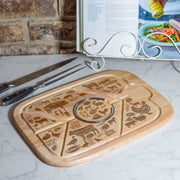 Typographic Roast Dinner Engraved Meat Carving Board-Love Lumi Ltd