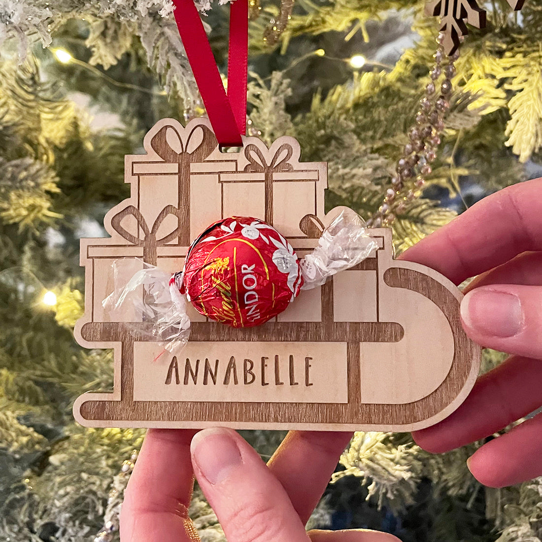 Chocolate Holder Gift Christmas Tree Bauble Decoration-Love Lumi Ltd