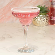 Birthday Hearts and Stars Engraved Cocktail Glass-Love Lumi Ltd