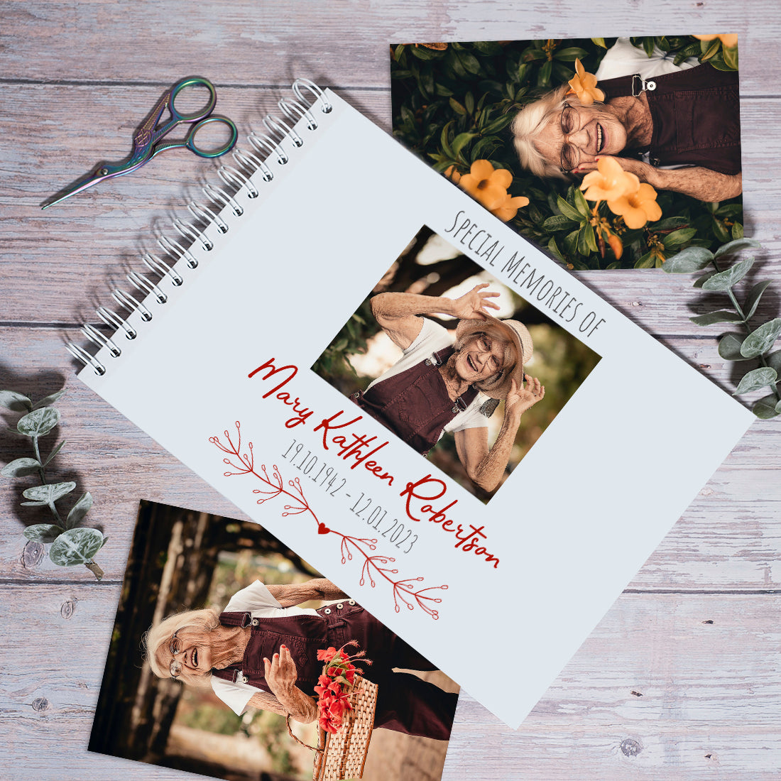 'In Loving Memory' Condolence Photo Album Memorial Scrapbook-Love Lumi Ltd
