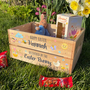 Personalised Springtime Easter Bunny Egg Hunt Treat Gift Crate-Love Lumi Ltd