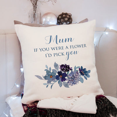 Personalised If You Were A Flower Super Soft Large Cushion Cover-Love Lumi Ltd