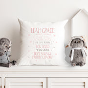 Personalised Twinkle Twinkle Little Star Super Soft Large Cushion Cover-Love Lumi Ltd