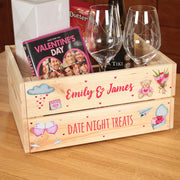 Personalised Date Night Treat Hamper Gift Crate-Love Lumi Ltd