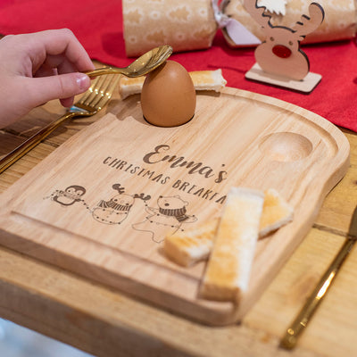 Christmas Characters Dippy Egg and Toast Breakfast Board-Love Lumi Ltd