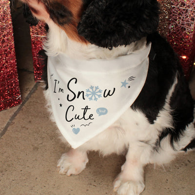I'm Snow Cute Christmas Pet Dog Bandana and Neck Strap Collar-Love Lumi Ltd