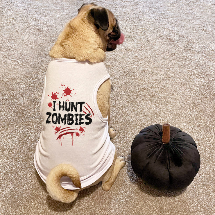 Zombie Hunter Halloween Dog Tank Top T-Shirt-Love Lumi Ltd