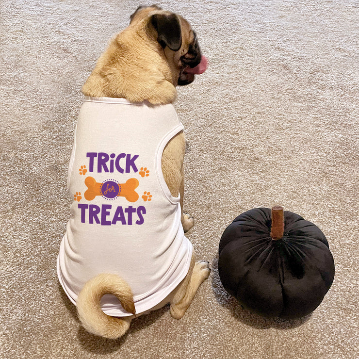 Trick for Treat Halloween Dog Tank Top T-Shirt-Love Lumi Ltd