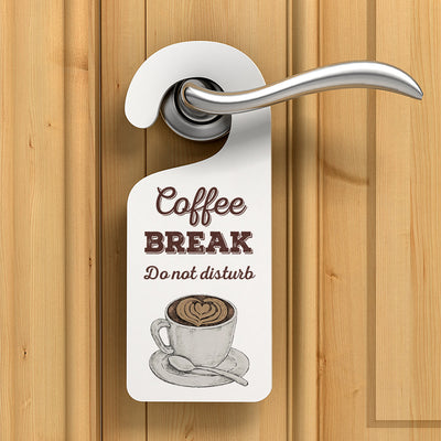 Coffee Break Acrylic Door Hanger Sign-Love Lumi Ltd