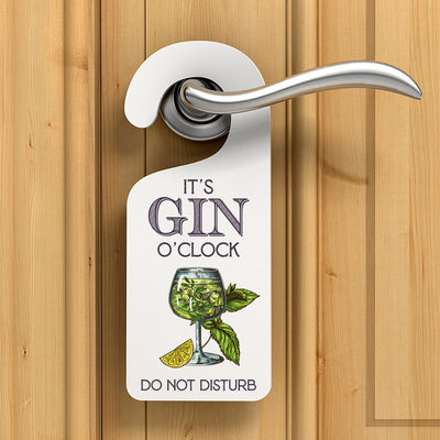 Gin O'Clock Acrylic Door Hanger Sign-Love Lumi Ltd