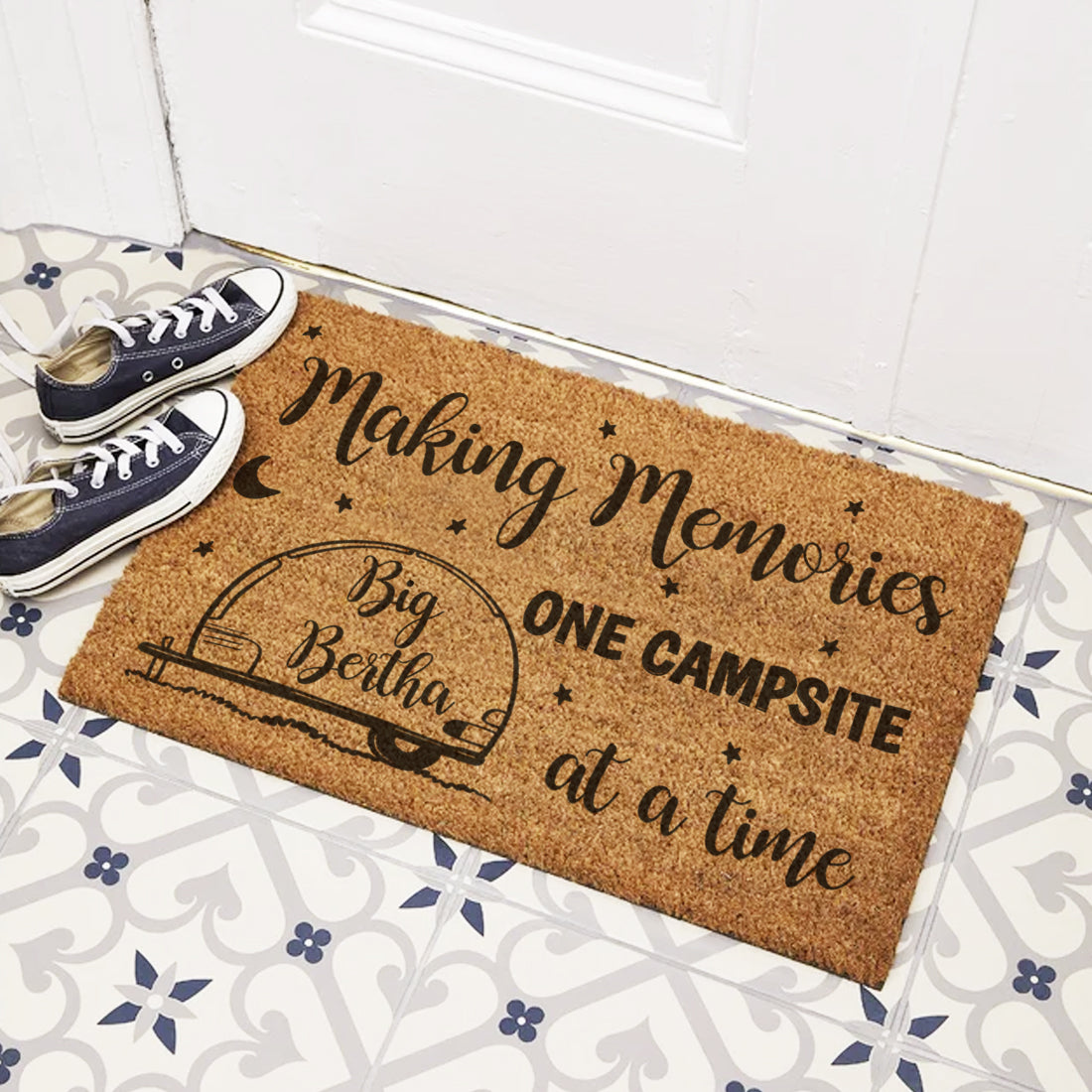Personalised Making Memories Caravan Camper Van Doormat-Love Lumi Ltd
