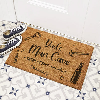 Personalised Man Cave Shed Door Mat-Love Lumi Ltd