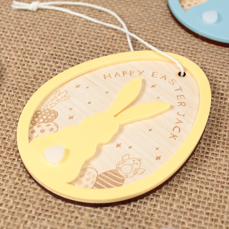 Easter Egg with Bunny Hanging Easter Decoration Tag Gift-Love Lumi Ltd