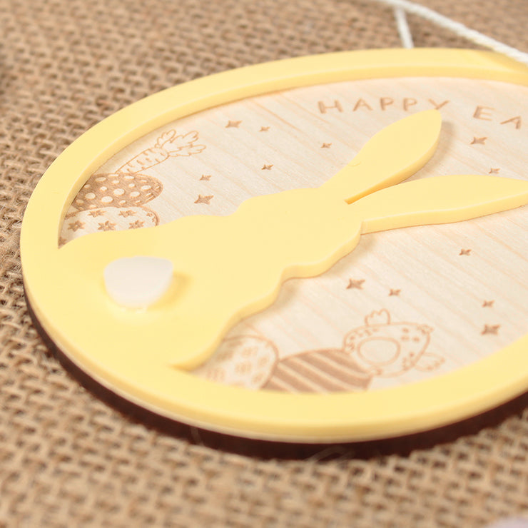 Easter Egg with Bunny Hanging Easter Decoration Tag Gift-Love Lumi Ltd