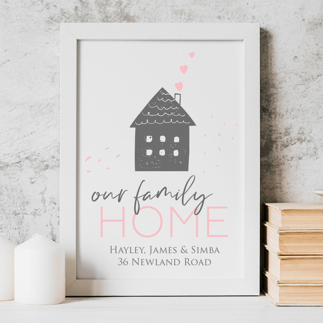 Family Home Framed Print-Love Lumi Ltd