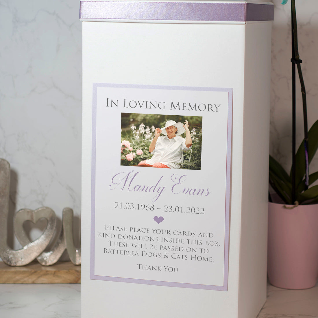 Funeral Memorial Donations Collection Card Post Box-Love Lumi Ltd