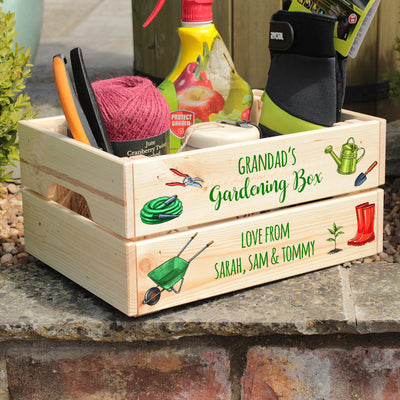 Personalised Gardening Hamper Gift Crate-Love Lumi Ltd